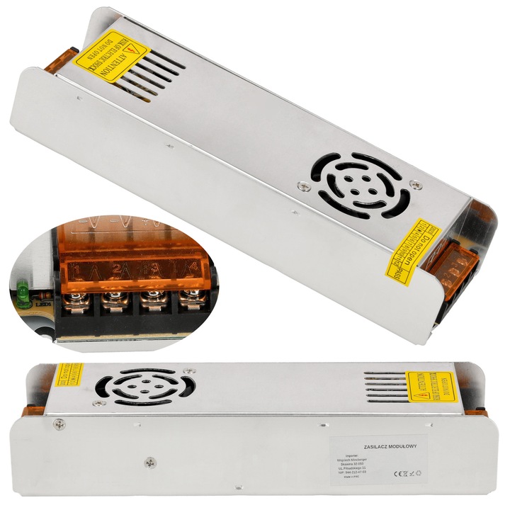 LED transzformátor 24V 500W 20,83A Slim IP20 LED szalagokhoz