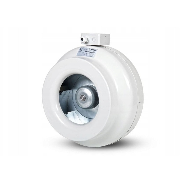 Ventilator canalizat Harmann RM 100/300EC, 100mm, 340m3/h, gri