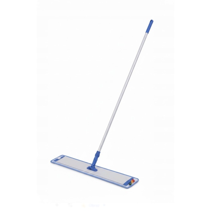 Mop industrial, 90 cm, aluminiu, alb/albastru