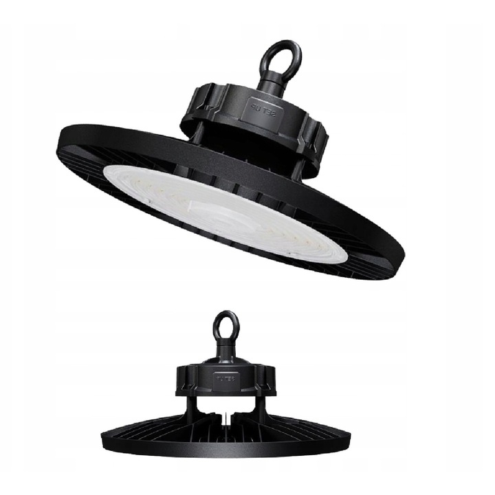 LED High Bay lámpa 200W 4000K, 30000lm, IP65, fekete, gyártócsarnokba/raktárba