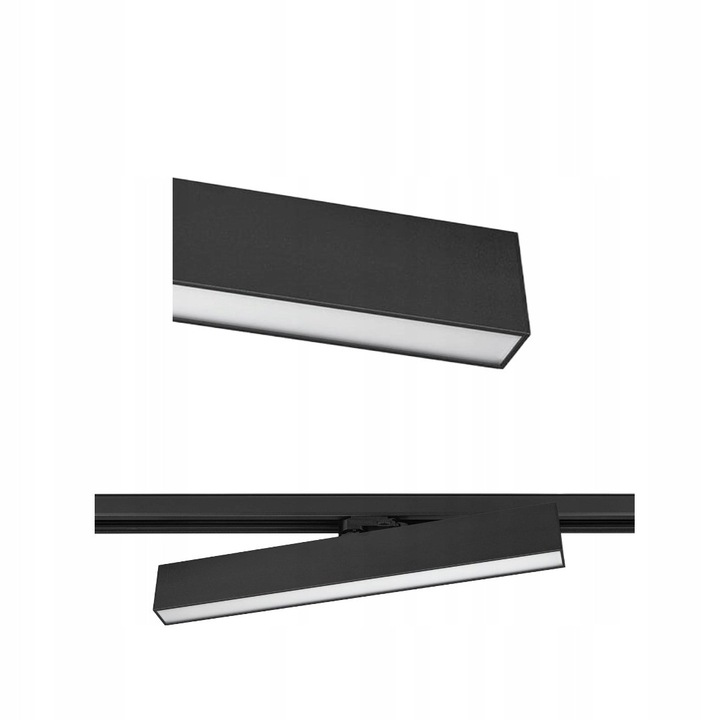 LED vonalfény 25W 60cm 4000K fekete, háromfázisú, sínre szerelhető