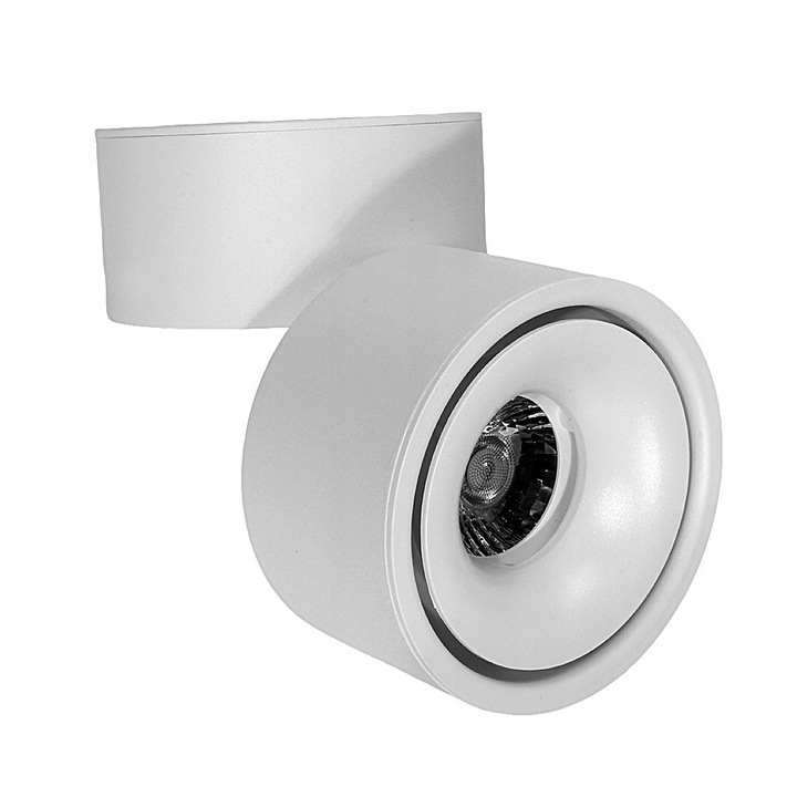 Spot LED 12W 4000K alb, dimensiuni 10x10cm, design modern, pentru birou sau magazin