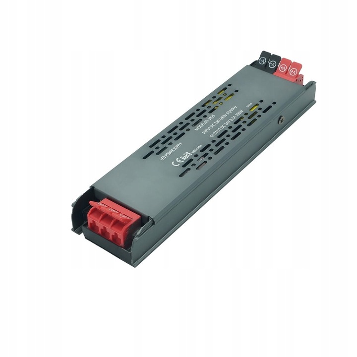 LED захранване Ultra Slim 24V 200W, компактно, нисък профил, графит, 185x48x24mm