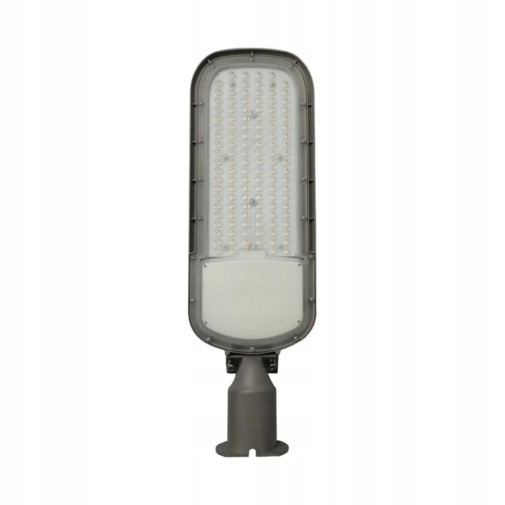 Lampa stradala LED 100W, 4000K, 14000 lm, IP65, IK09, cu senzor de amurg, 555x172x114mm