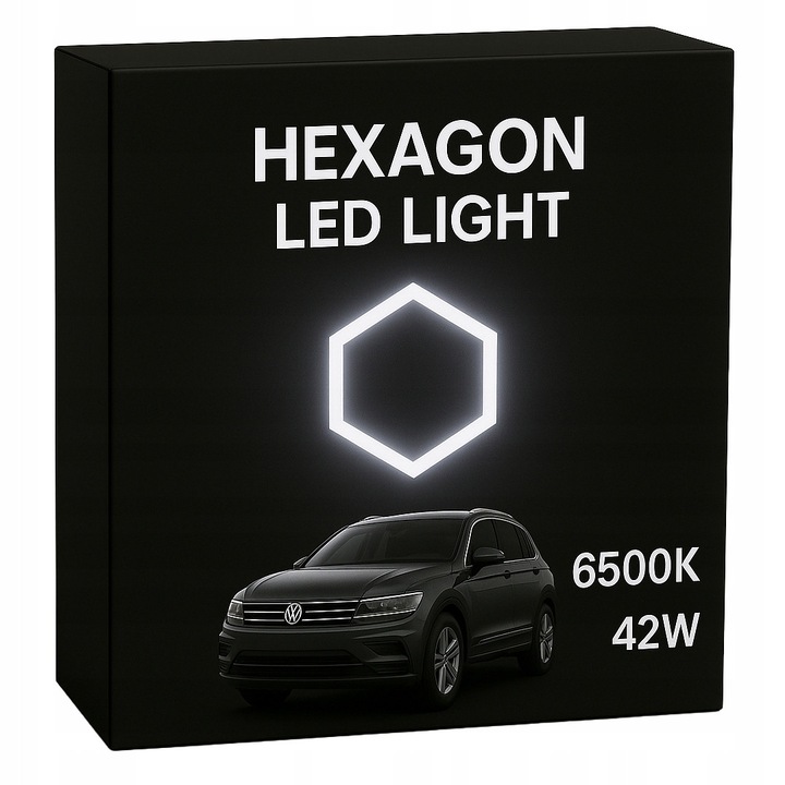 Set Lampa LED HEXAGON 1, 42W, 6500K, alb, dimensiuni 920x790mm