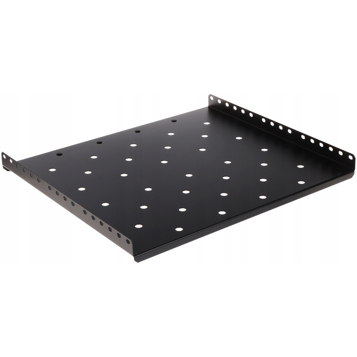 Raft RACK 19", DELTA, 425 mm, 500x450x60mm, 600 mm mélység, fekete
