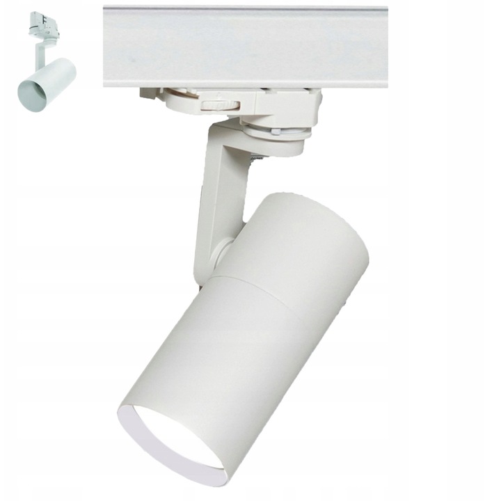 Reflektor sinier alb GU10 3 faze pentru sisteme sinice