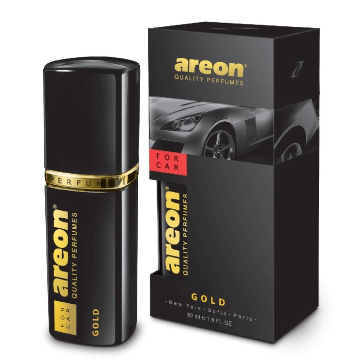 Odorizant auto parfum AREON Gold, spray, 50 ml