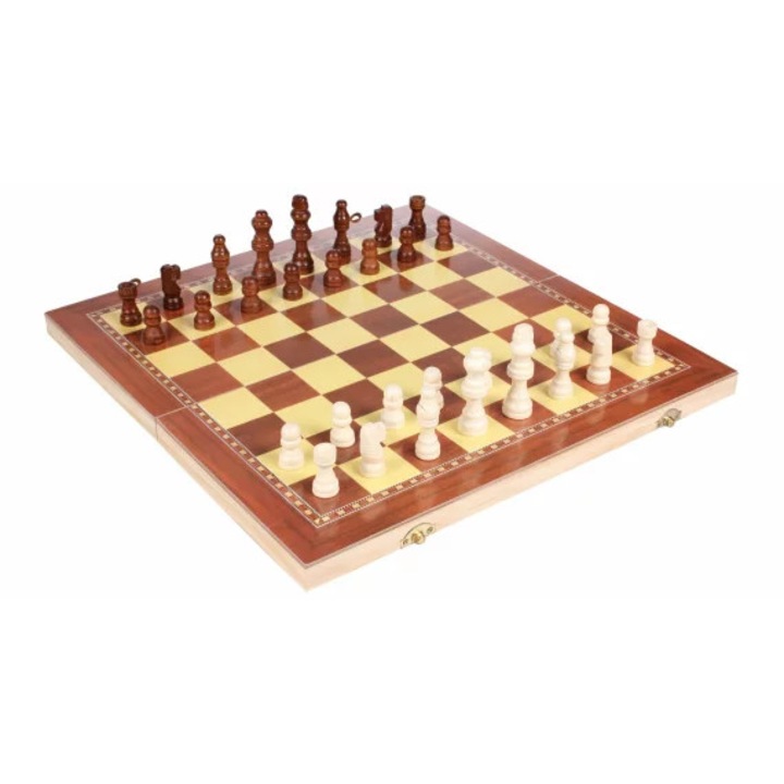 Tabla de sah din lemn 39 x 39 x 2 cm