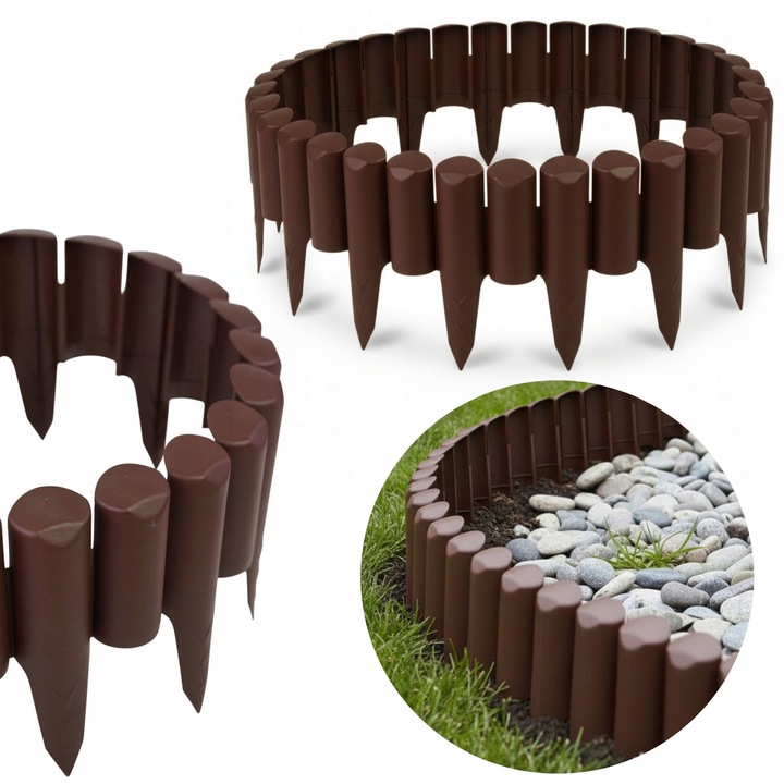 Аксесоари за градина, DIKEL, градинска ограда, 10м, цветна