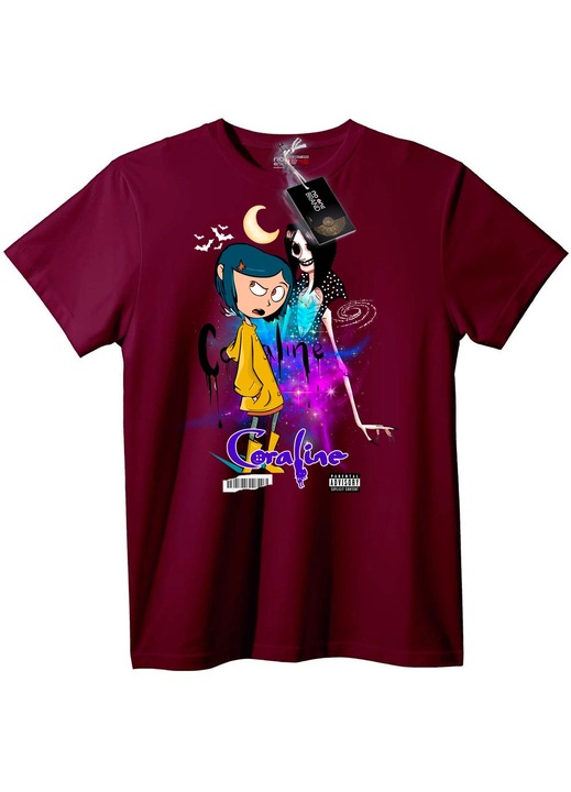 Tricou Film Caroline, Bordeaux, 6XL