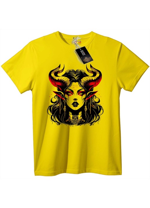 Tricou Zeița Încornorată, Galben