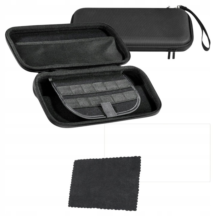 Комплект аксесоари Nintendo Switch 2, калъф и защитно стъкло, черен, 29,5x14,5x4см