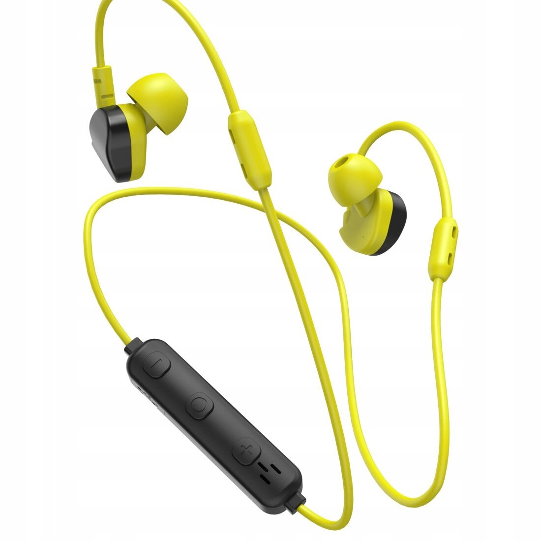 Casti cu fir Hama Freedom, sport, rezistente la apa, microfon, negru/galben