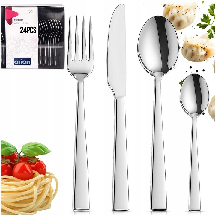 Orion evőeszközkészlet, 24 darab, 6 személyes, rozsdamentes acél