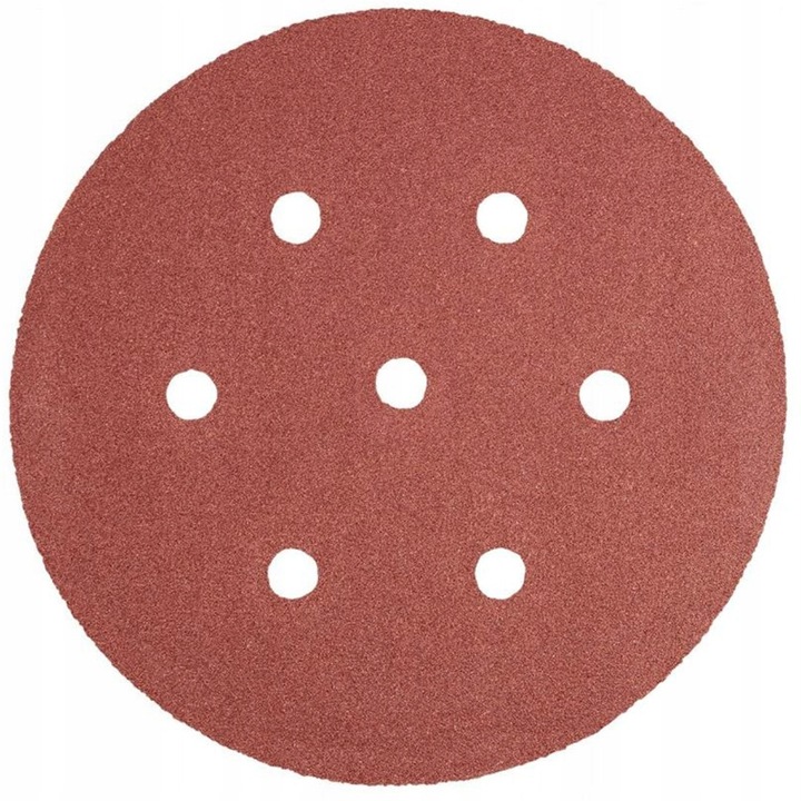 Papier abraziv cu arici, GermaFlex, krazki 150 mm P60, 7 otvori, set 50 buc.