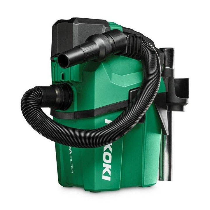 Aspirator portabil HiKOKI RP18DA W4Z 18V 6L HEPA, mod Eco/Boost