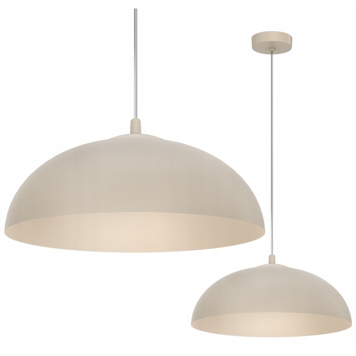 Lampa suspendata MISA, bej, 37x75cm, set complet
