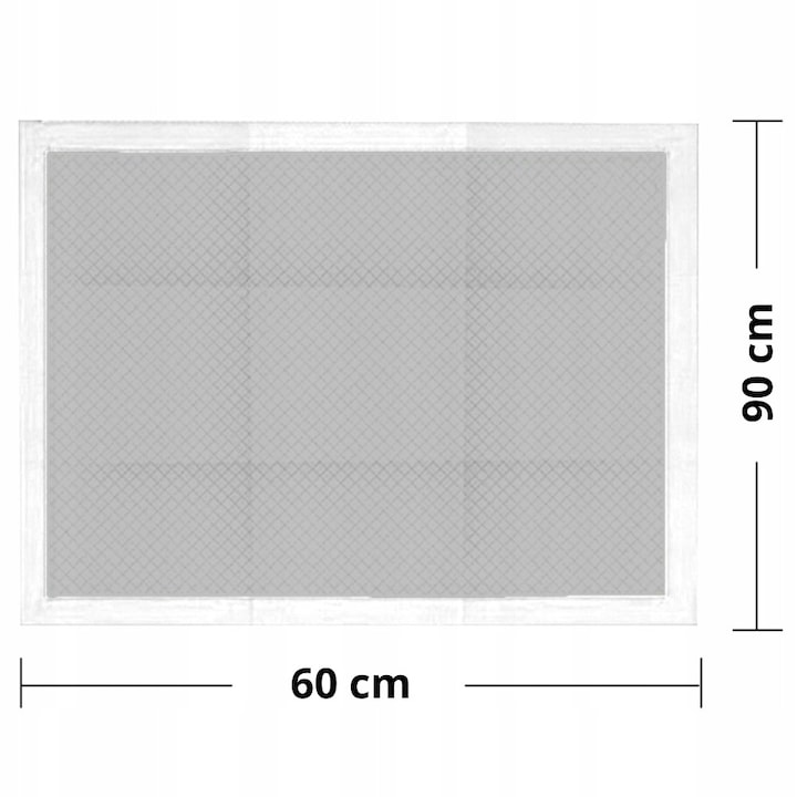 Комплект от 50 ултра абсорбиращи хигиенни подложки, Zolta, 90x60см, бял/сив