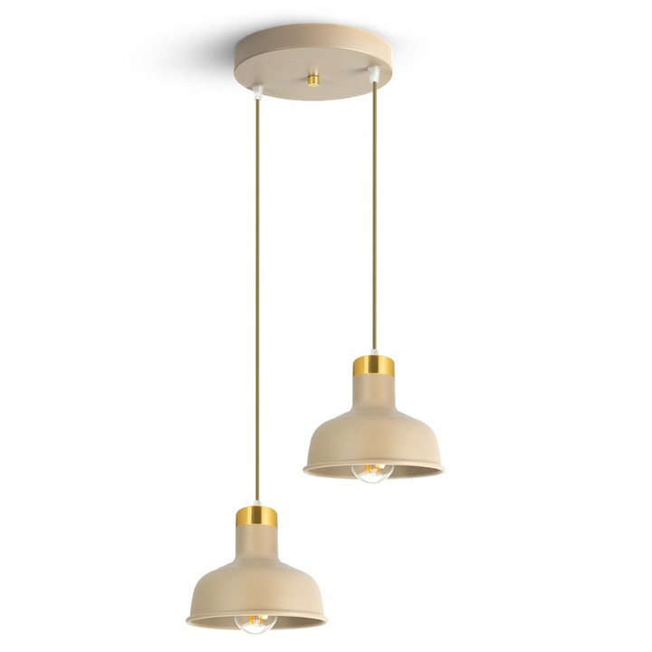 Lustare Luxolar, lampa suspendata Kashmir, ecru, LED