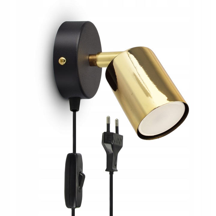 Стенна лампа Luxolar SPOT 571-KPW LED Черна и Златна, 8см, пълен комплект