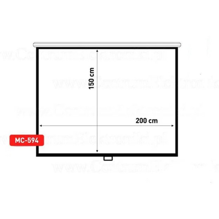 Ecran de proiectie Maclean MC-594 2, 54 m (100) 3:4