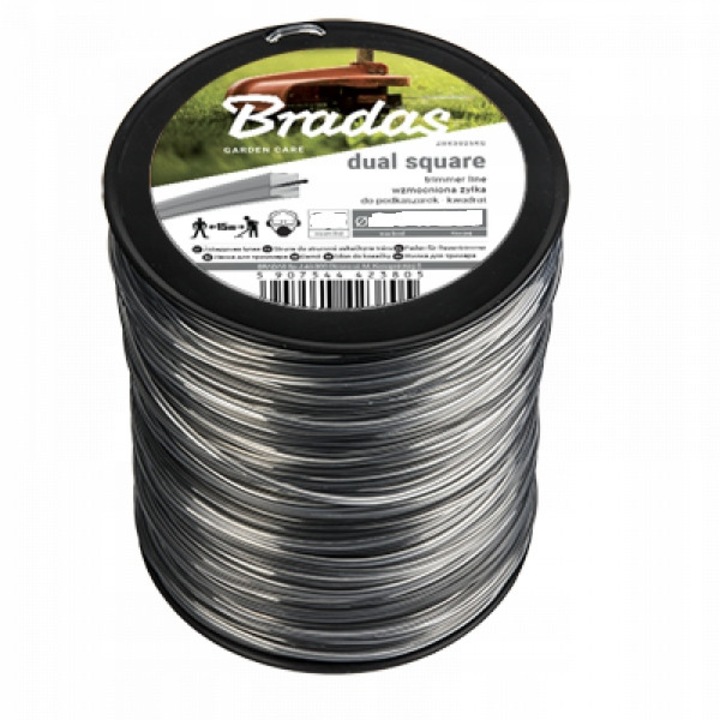 Zylka tais Bradas RIPPER DUAL, 2,4mm x 437m, rezistenta, pentru cositoare si motocoase