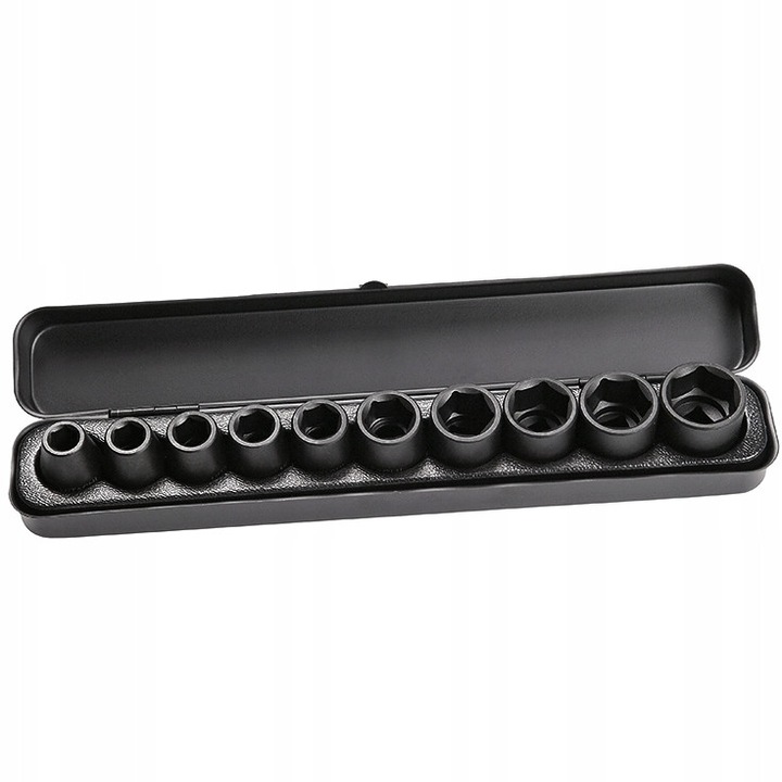 Set 10 Nasadki Udarowe 1/2", Hikoki, 10-24mm, metalica