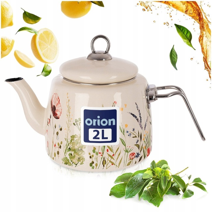 Orion MAKI 1,6L teáskanna, zománcozott, vízforraláshoz