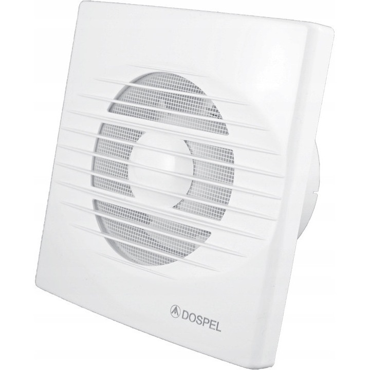 Ventilator de perete DOSPEL RICO 100, 100 m3/h, 15 W, alb, IPX4