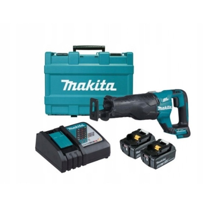 Fierastraie electrice, Makita, pila sablasta 18V, 2x5Ah, 32mm, 439mm