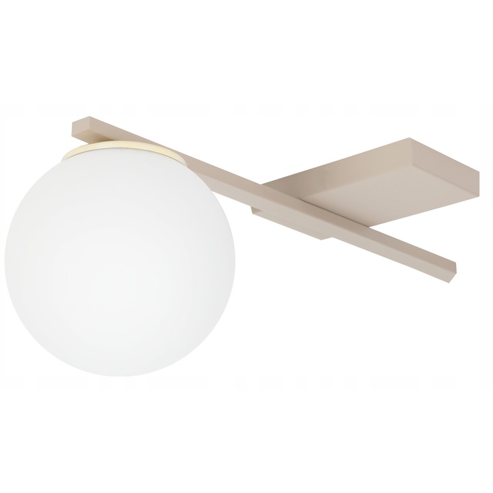 Lustra Light Home, lampa alba din sticla, design modern, set complet