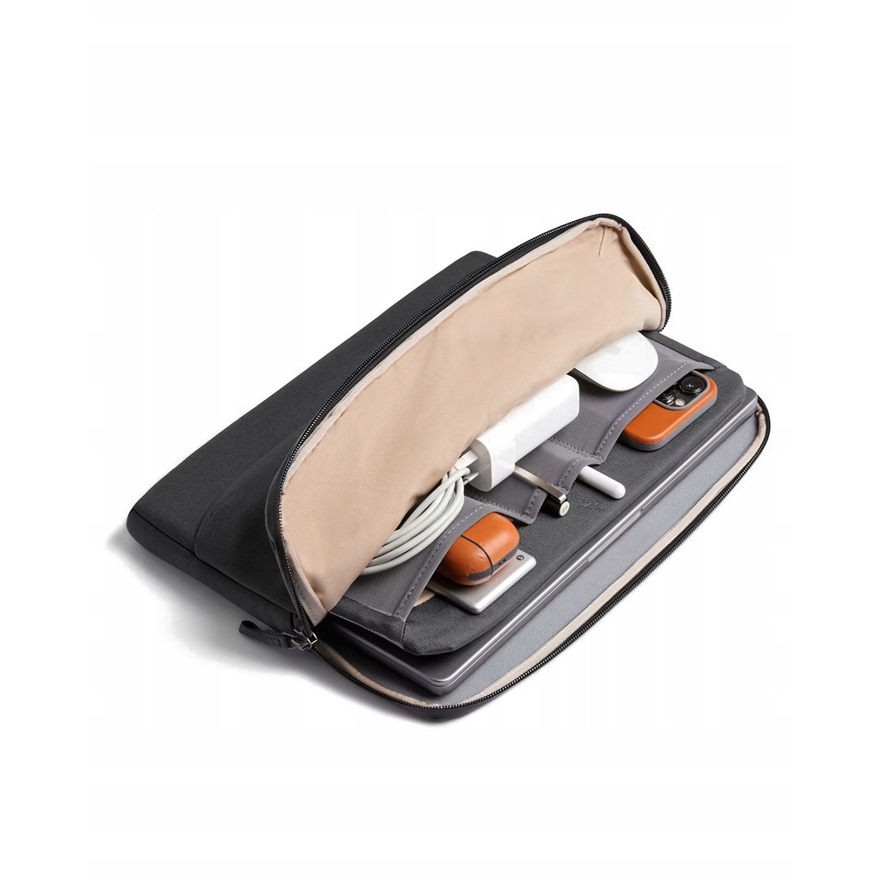Etui pentru laptop Bellroy Laptop Caddy 16, compartimente pentru accesorii, 37x28x2,5cm, negru