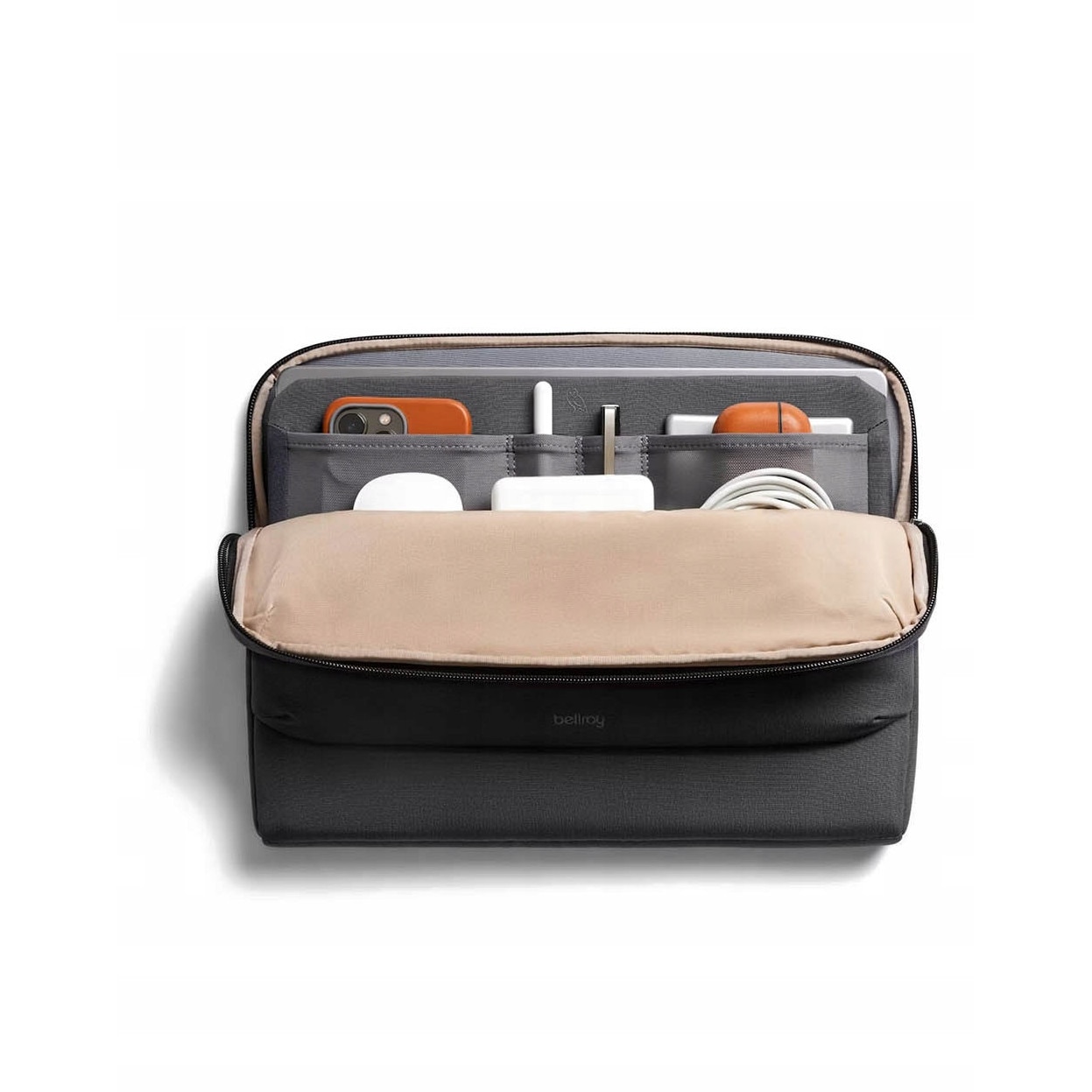 Etui pentru laptop Bellroy Laptop Caddy 16, compartimente pentru accesorii, 37x28x2,5cm, negru