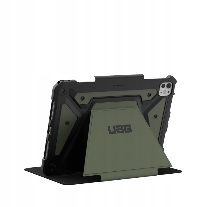 Husa pentru iPad Pro 11" UAG Metropolis SE, Olive, cu suport pentru Apple Pencil, protectie 360°