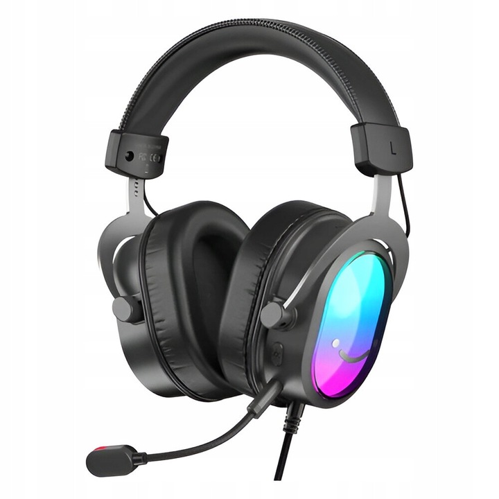 Casti PC Fifine AmpliGame H16, 7.1 виртуален звук, подвижен микрофон, черен