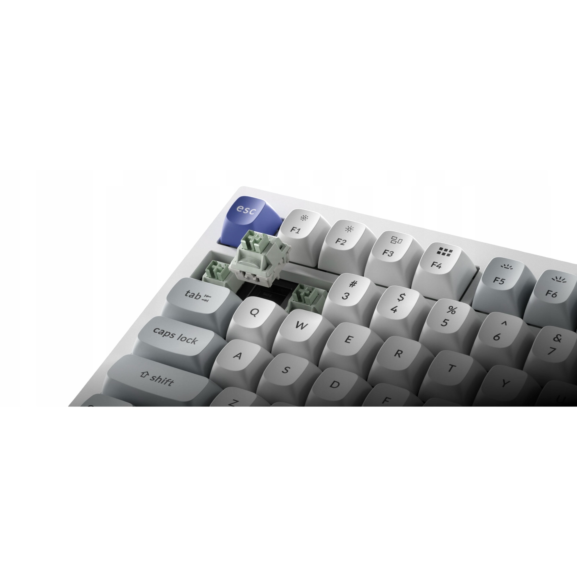 Tastatura mecanica Keychron Q1 HE, alba, cablata, 8K - eMAG.ro