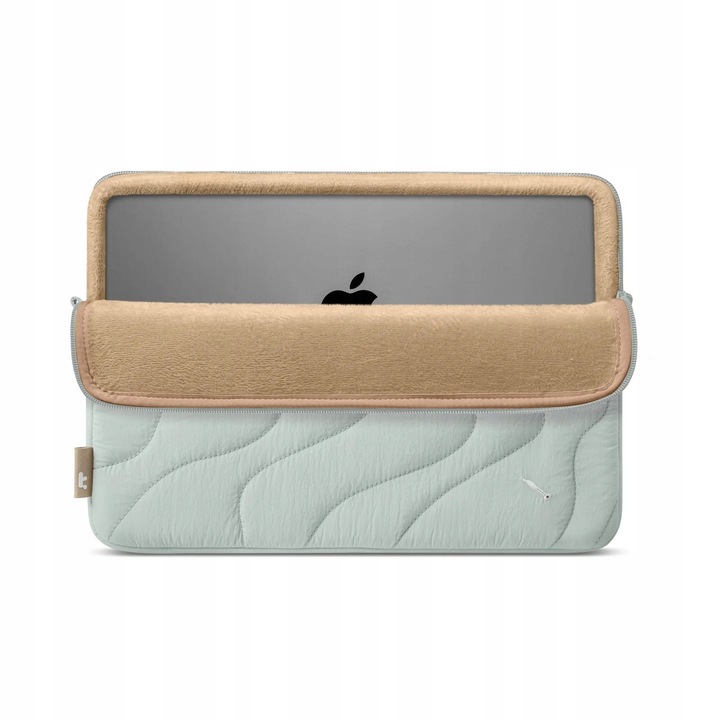 Husa laptop Tomtoc Terra-A27, 15", culoare Lakeshore, dimensiuni 40x27x3.5cm, material reciclat