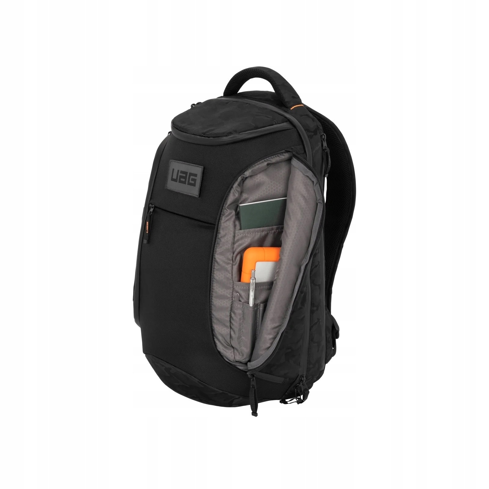 Rucsac laptop 16" Urban Armor Gear 24L, negru, impermeabil, dimensiuni 20,32x55,88x33,02cm