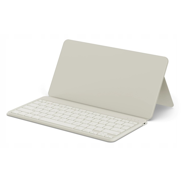 Satechi OntheGo Bluetooth billentyűzet iPad tablethez, vezeték nélküli, bézs, QWERTY