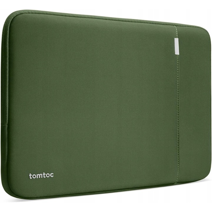 Etui laptop Tomtoc Defender-A13, 15", verde, protectie 360°