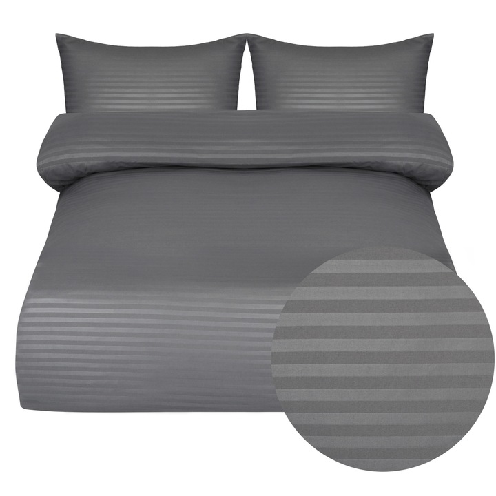 Lenjerie de pat set, 220x200 cm, 100% bumbac, flori, primavara