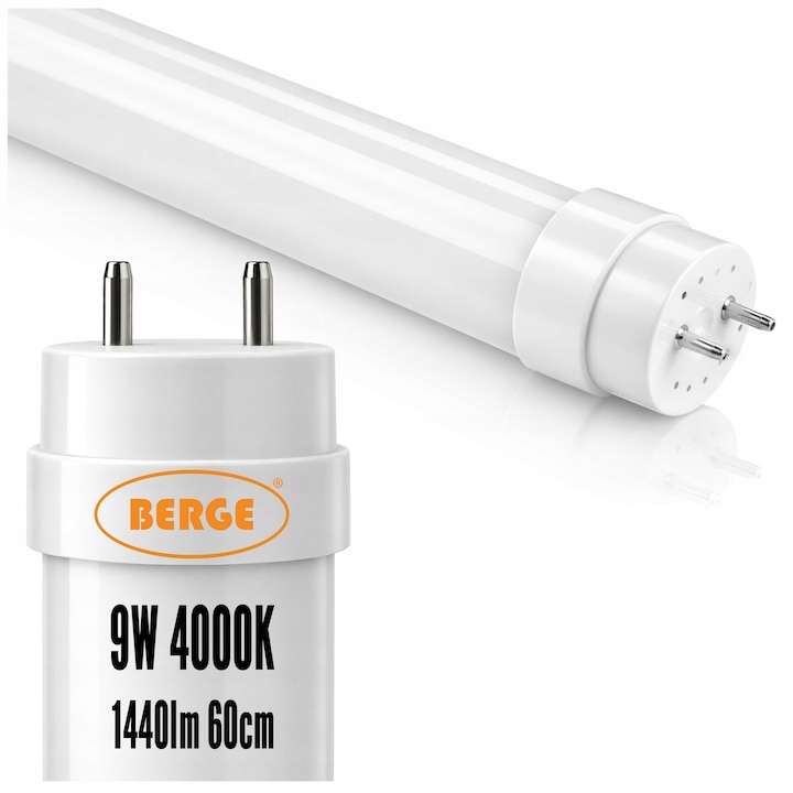 Tuburi neon LED 60cm T8 9W 1260lm 4000K set de 10 bucati