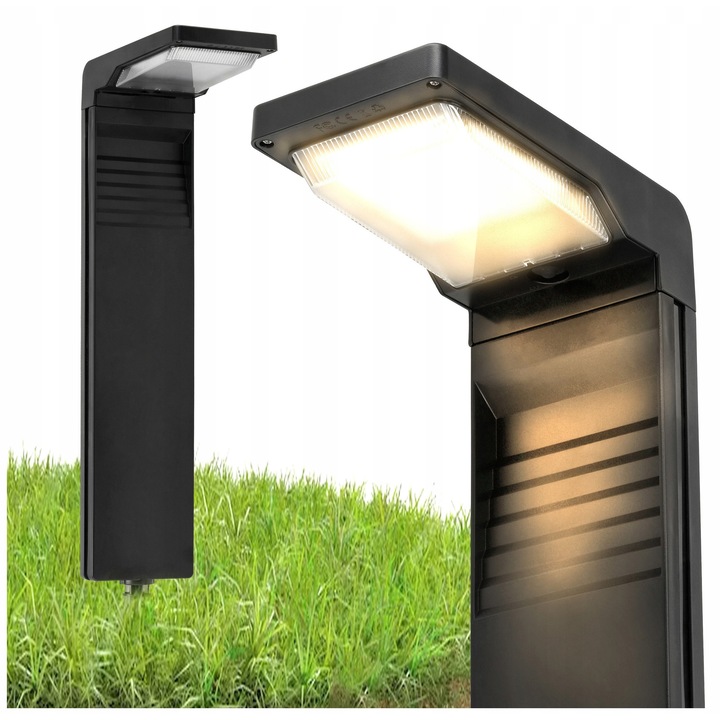 Berge kerti szolár lámpa, 57cm, IP64, 4000K, szürkületérzékelővel, 4 darabos szett