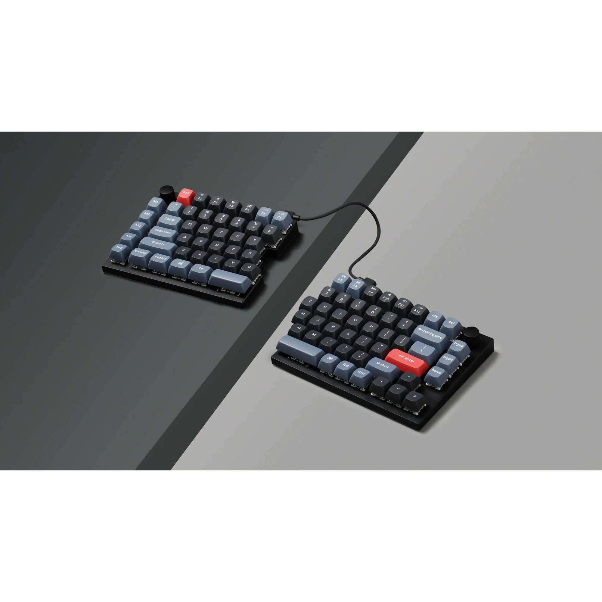 Tastatura mecanica Keychron Q11, Gateron Pro Red, split - eMAG.ro