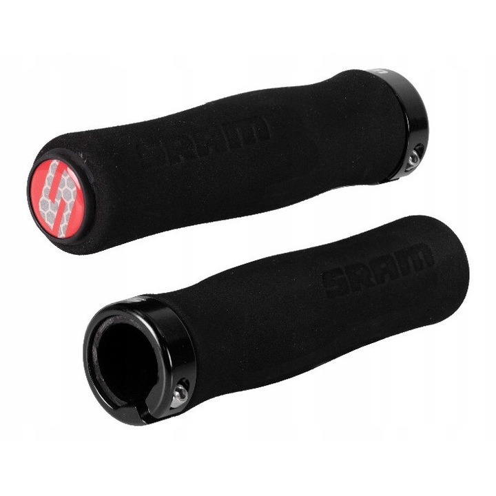 Mansoane bicicleta Sram, profilate, cu clema, negre