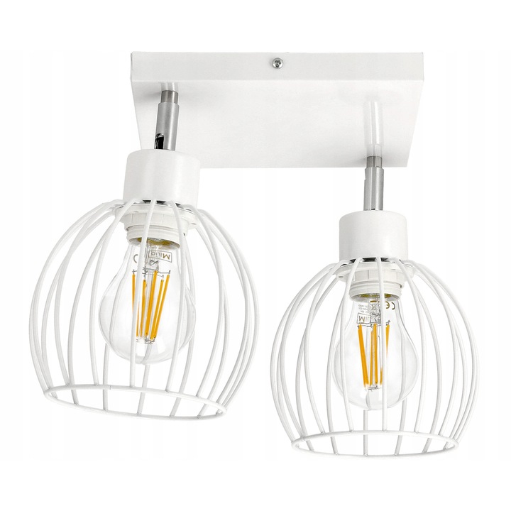 Lustru Berge 2xE27 Ozdobnica Alba, 20cm, IP20