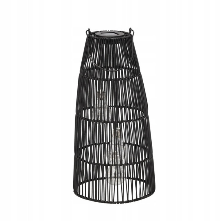 GardenLine szolár lámpa, 2 az 1-ben lampion, 47 cm, tartóval, függeszthető és asztali