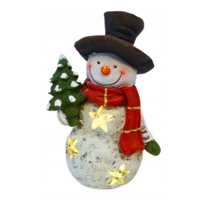 Figurina decorativa Craciun, Vipolimex, Balwana, 32cm, iluminata, muzicala