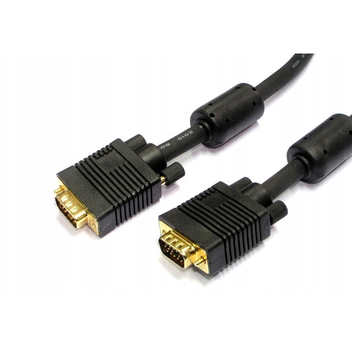 Cablul de conectare VGA d-sub 15 pin SVGA 20,0m Vitalco, pentru monitor, TV, proiector, cu ecranare de inalta calitate